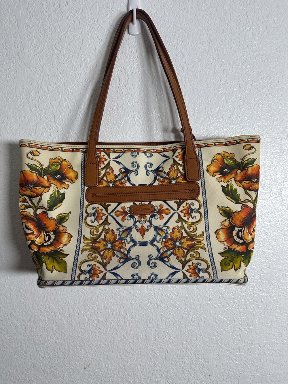 Brighton Bella Luca Coated Canvas Tote Bag - Picture 2 of 14